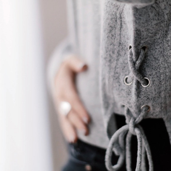 Softest Lace Up LS ☃️ - Picture 5 of 5